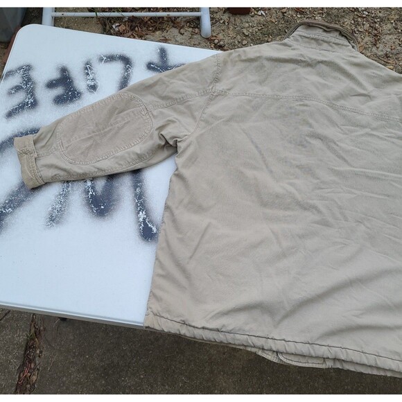 Vtg GAP Flannel Lined Barn Coat Chore Jacket  Y2k Out of Doors - Picture 10 of 13